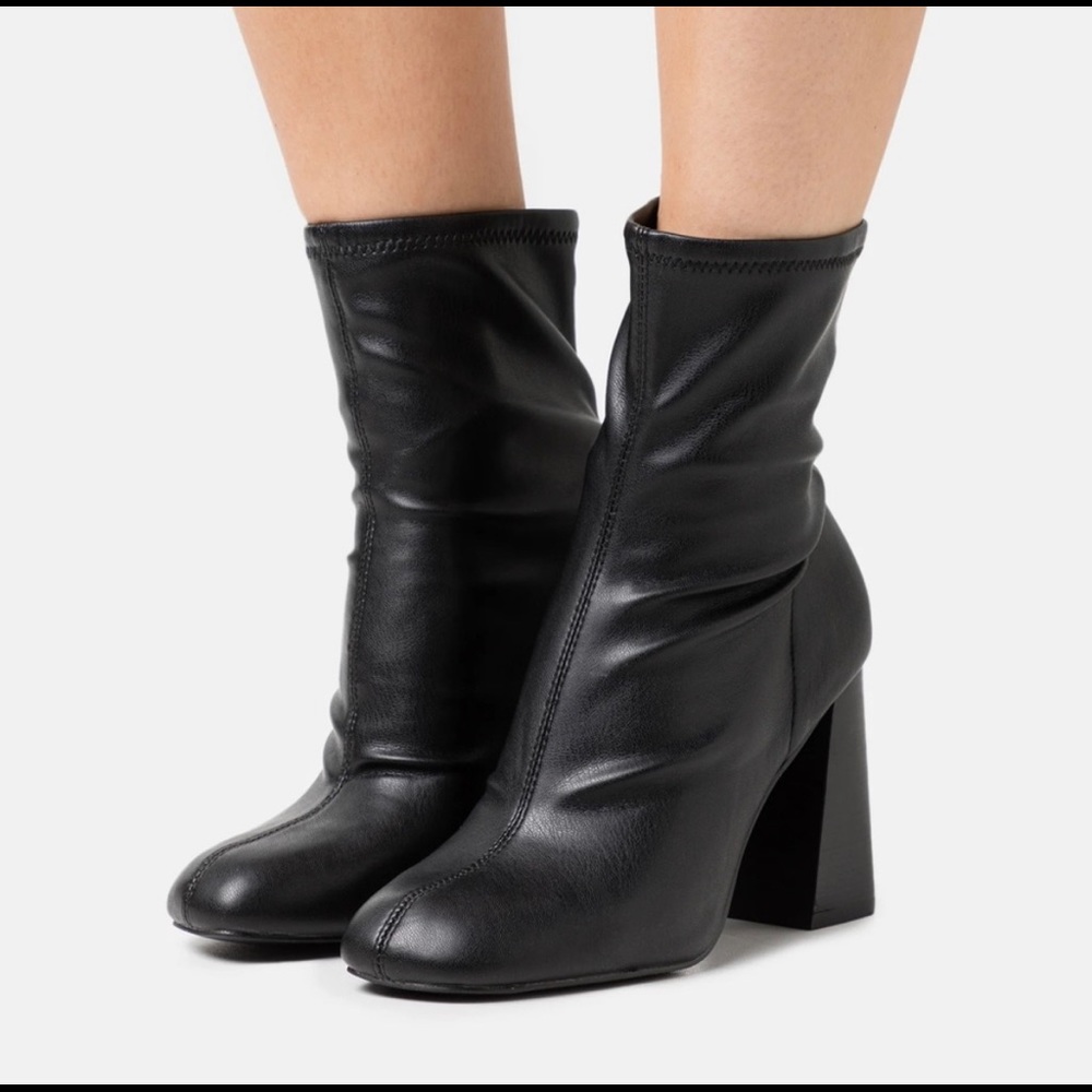 Black Topshop Brody stretch booties